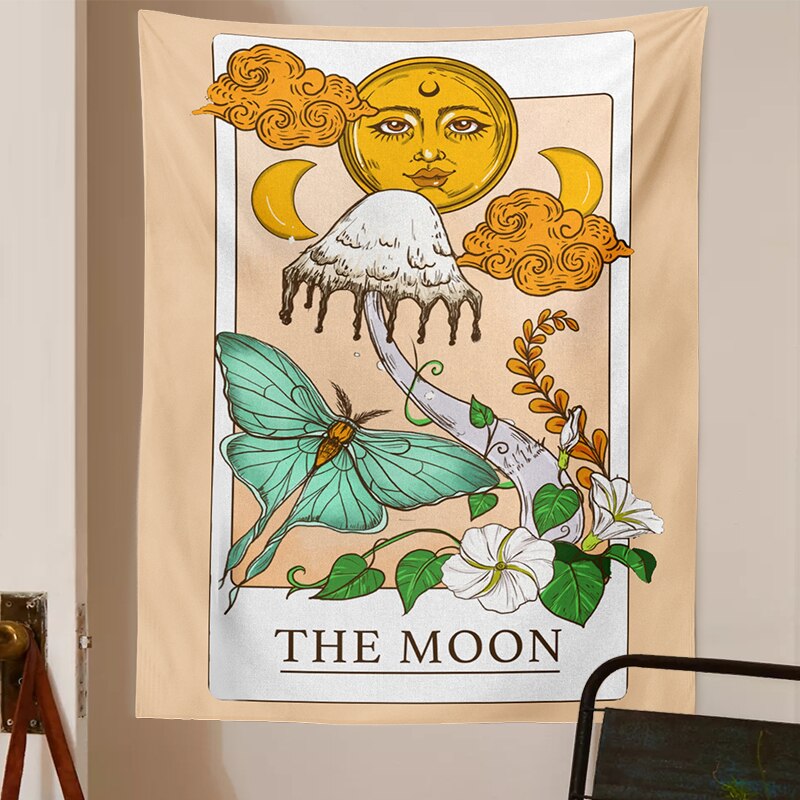 Tarot Mushroom Themed Tapestry