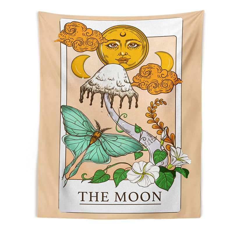 Tarot Mushroom Themed Tapestry