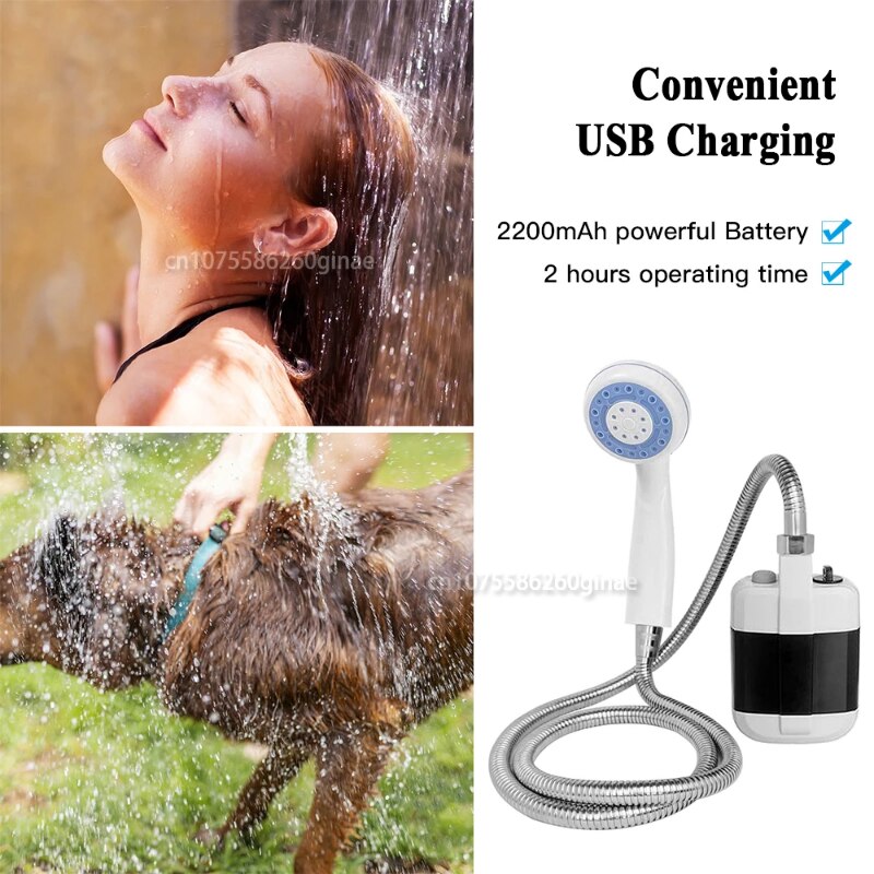 USB Rechargeable Camping Shower