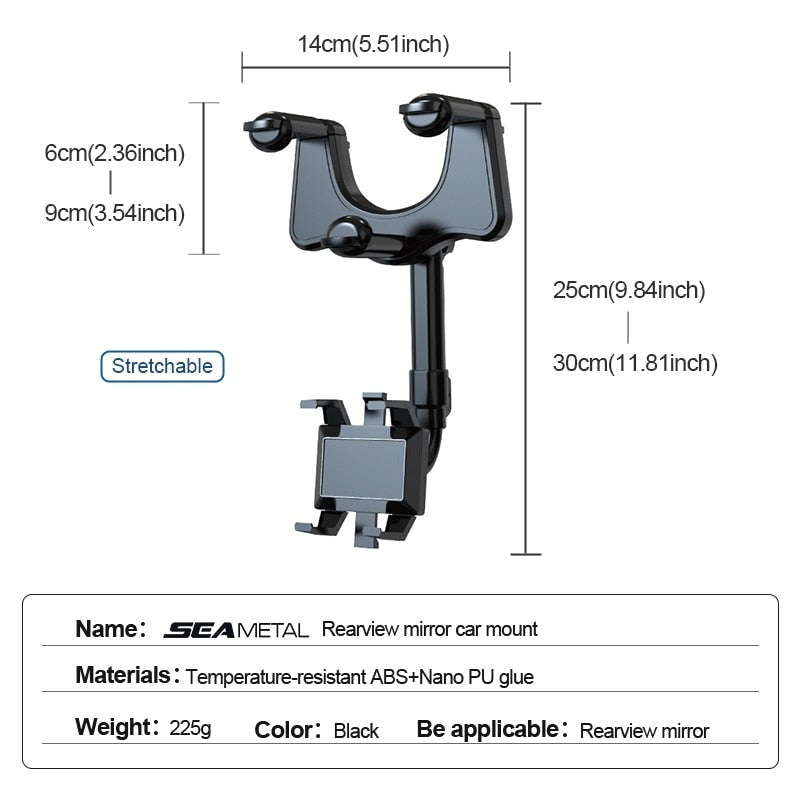 360° Rotatable Smart Phone Car Holder