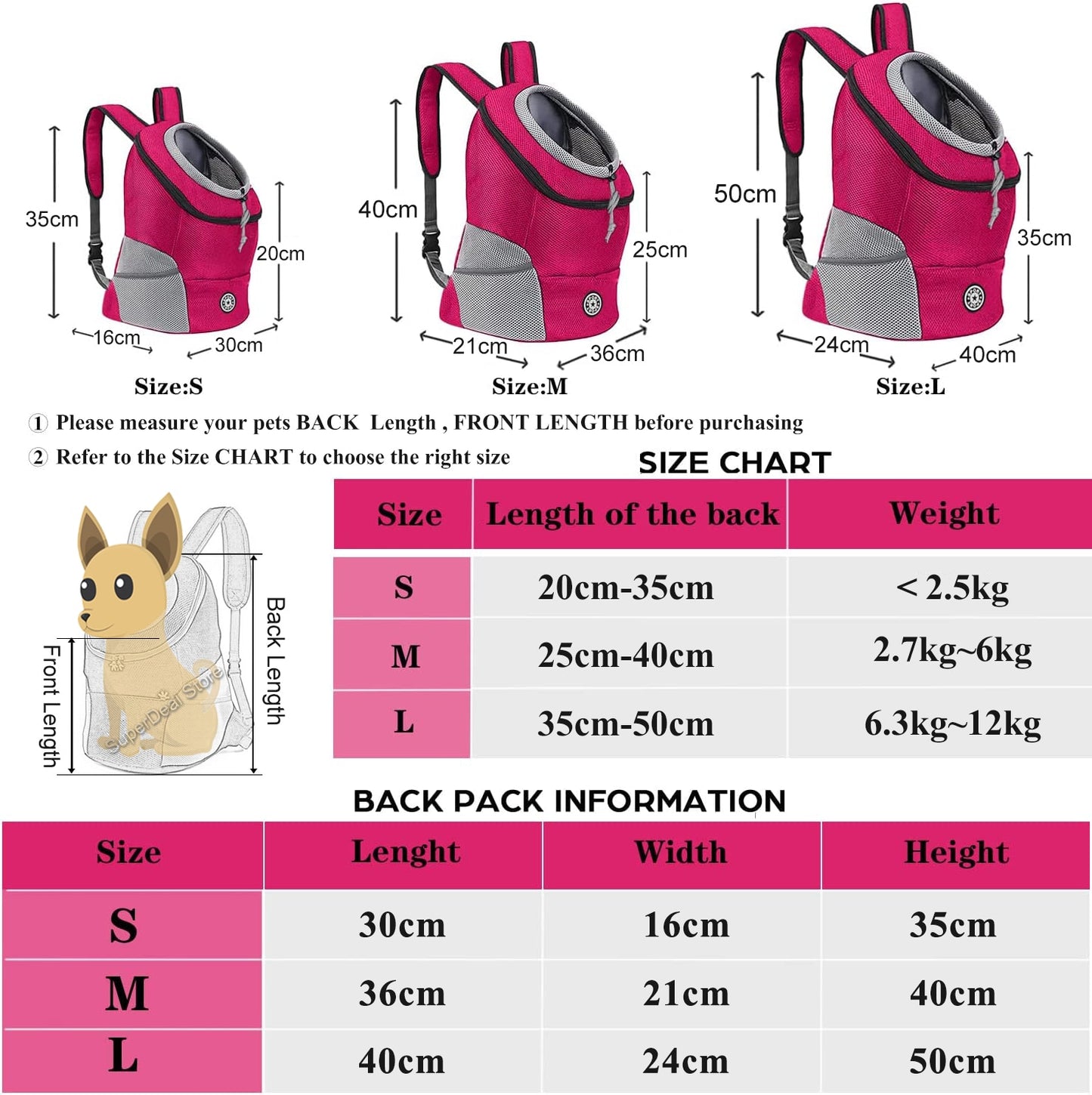 Pet Carrier Backpack