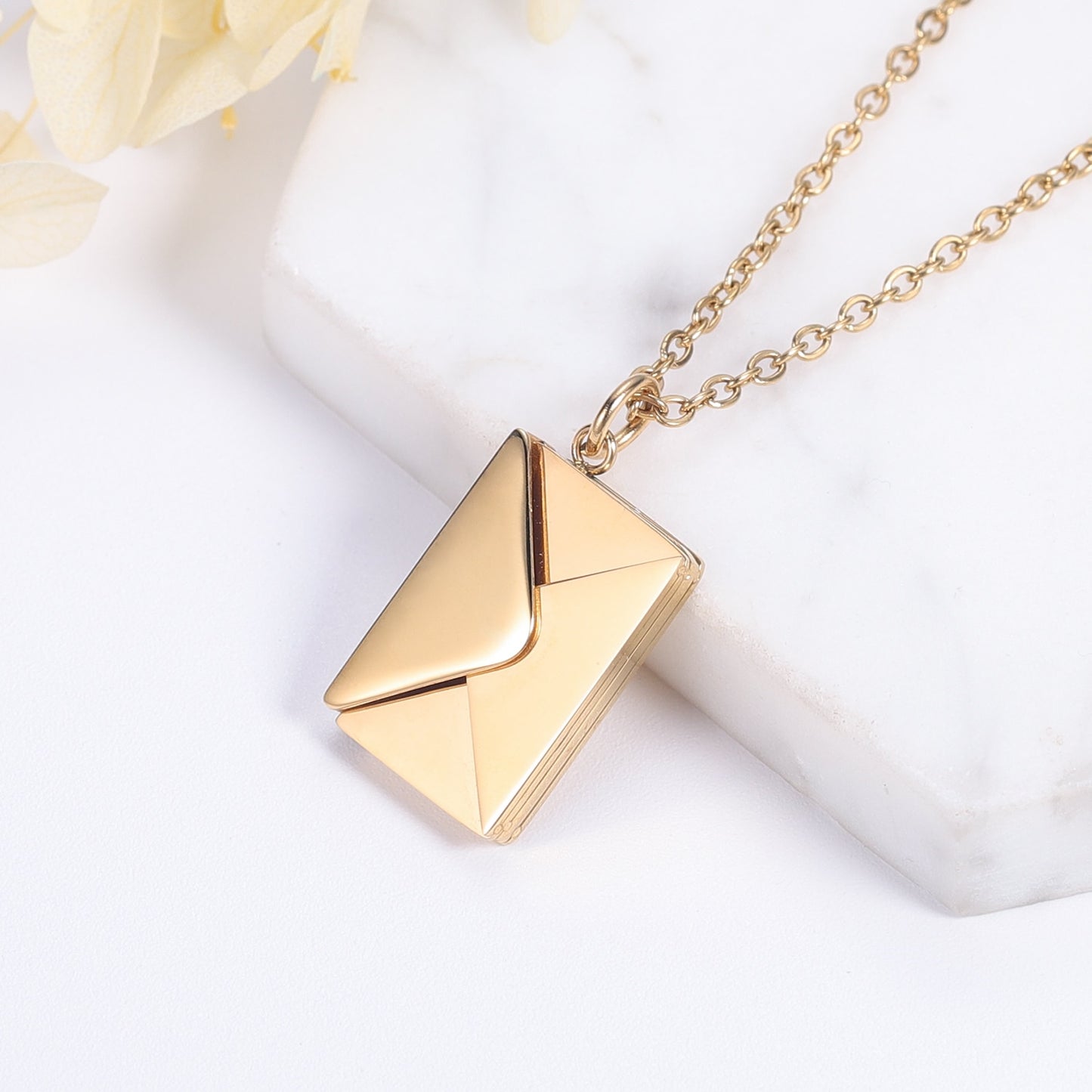 Envelope Pendant Necklace